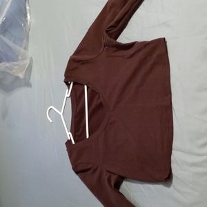 Brown crop top